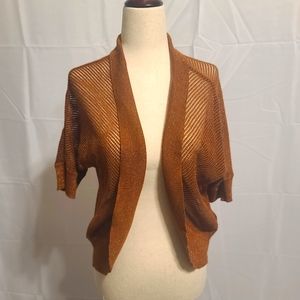 New Ellen Tracy throw golden brown size small